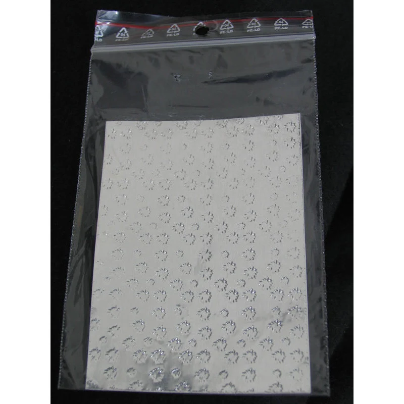 Sfoglia decoro per nail art argentata cod. QS_3012