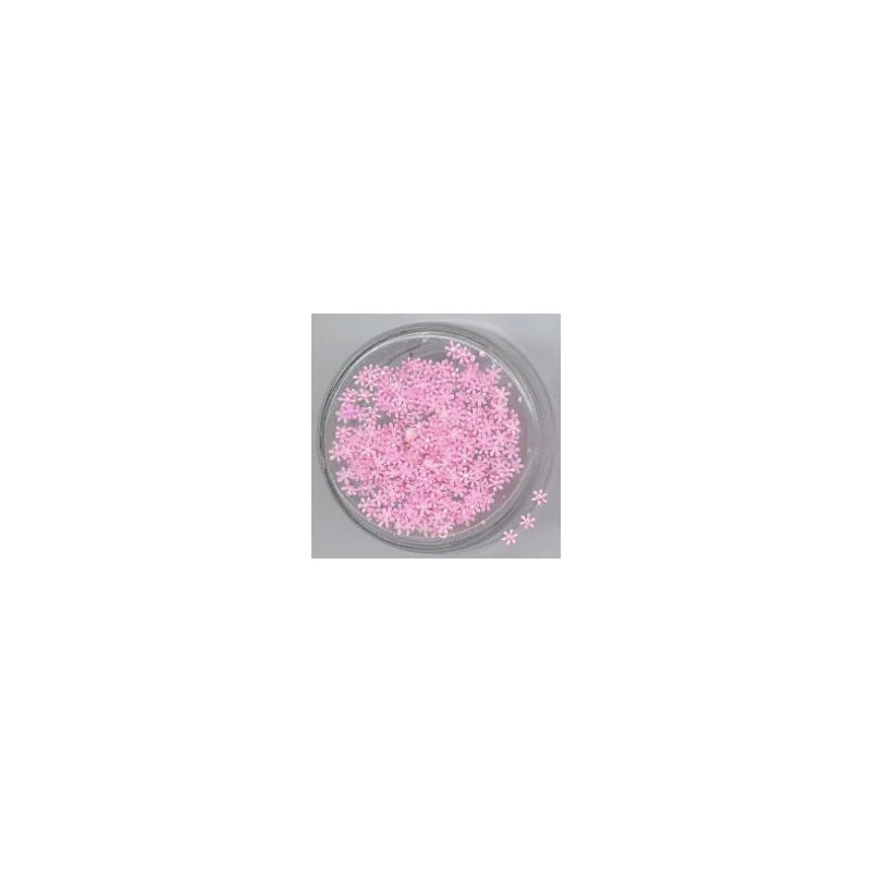 Decori unghie fiori a rilievo bombati rosa LP