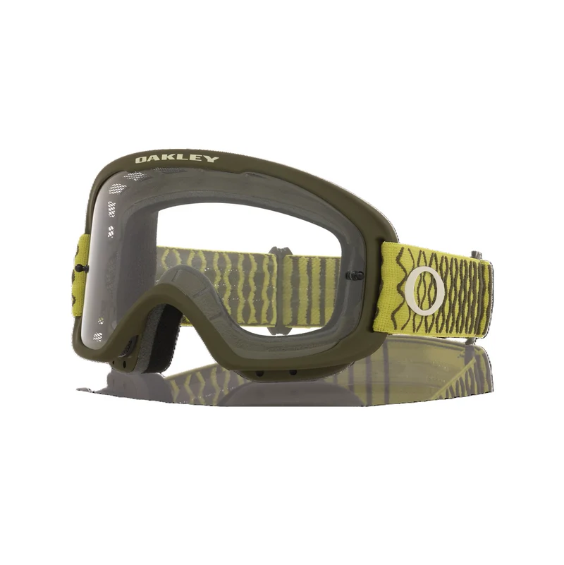 Maschera OAKLEY O Frame Pro 2.0 MTB Cactus Dark Brush Lente Trasparente