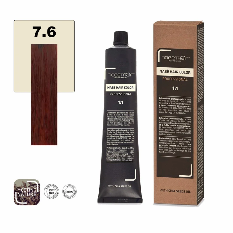 Nabe’ Hair Color nr. 7.6 Biondo Rosso Togethair 100 ml