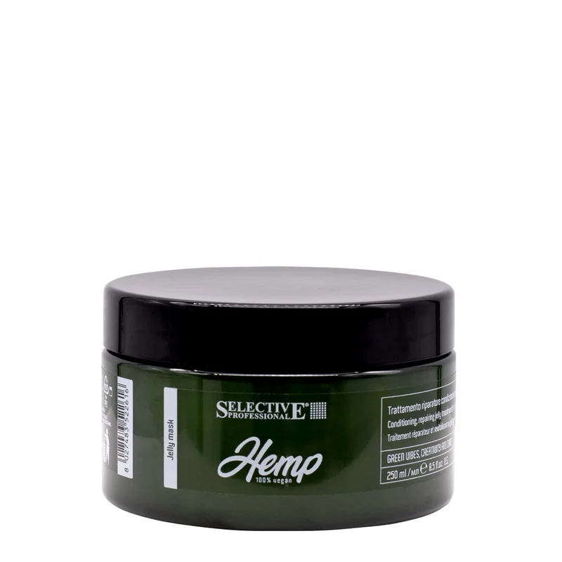 Selective Professional Hemp Jelly Mask 250ml - maschera riparatrice in gel cute e capelli