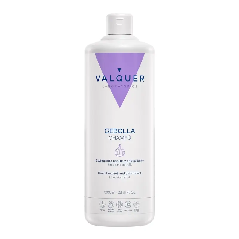 Valquer Onion Shampoo - Revitalising, Antioxidant and Purifying , 1 L