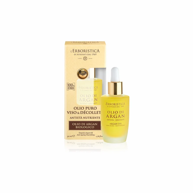 Olio viso e décolleté Argan Biologico 100% Naturale