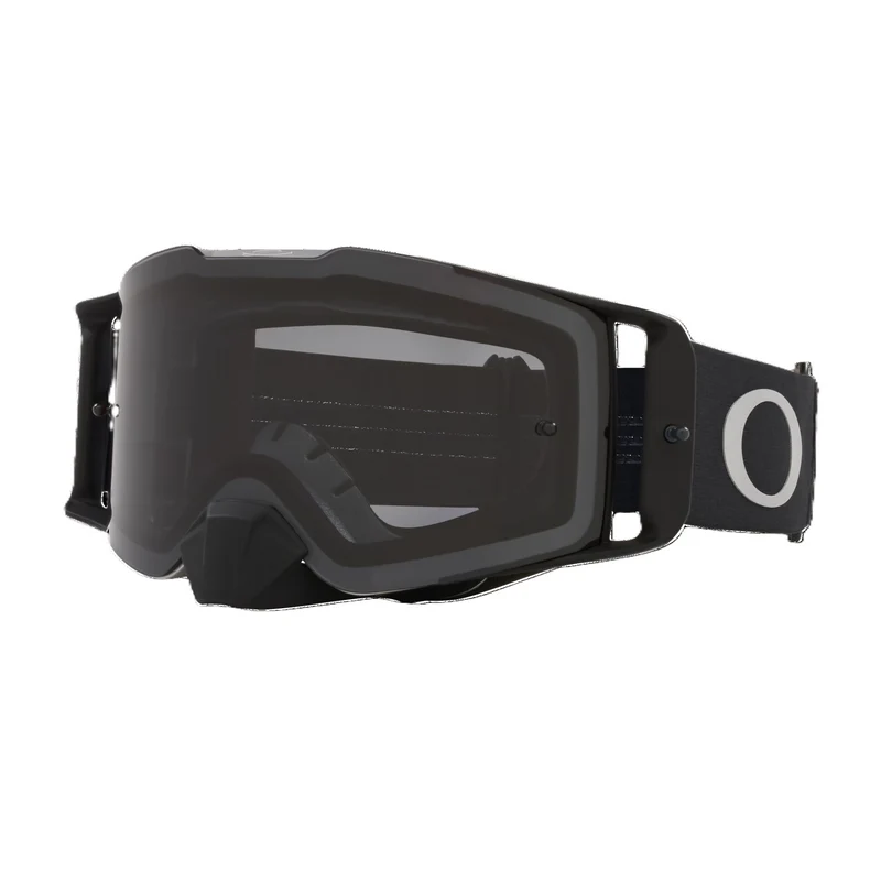 Maschera OAKLEY FRONTLINE MX Tuff Blocks Black Gunmetal Lente Dark Grey