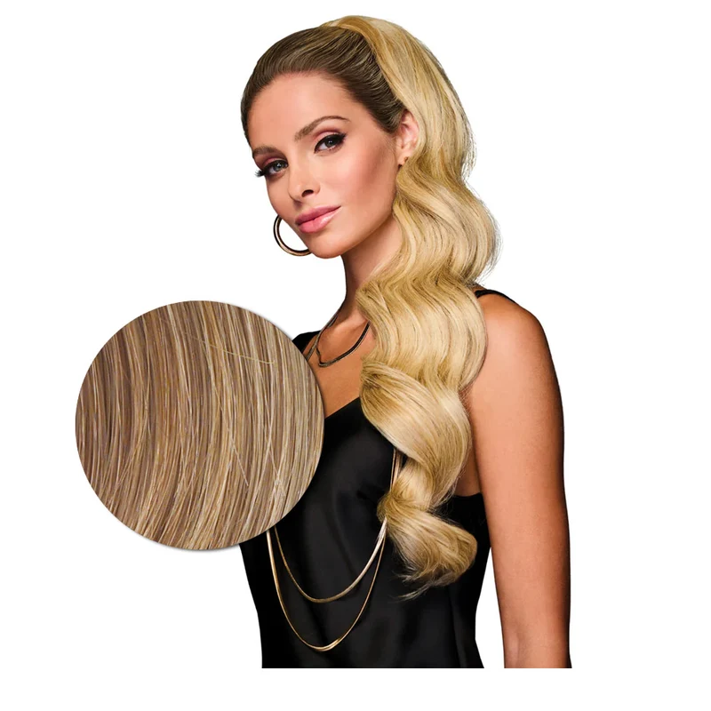 Hairdo Coda Mossa con Clip R14/25 Biondo Caldo 69cm