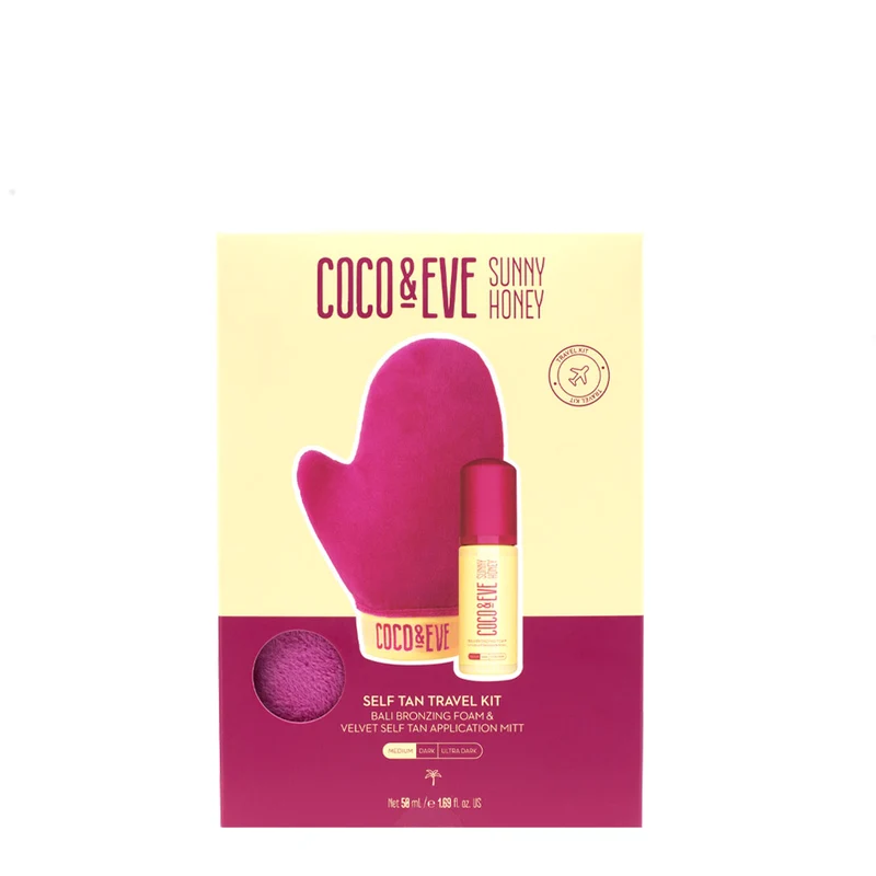 Coco & Eve Self Tan Travel Kit Medium - kit autoabbronzante da viaggio