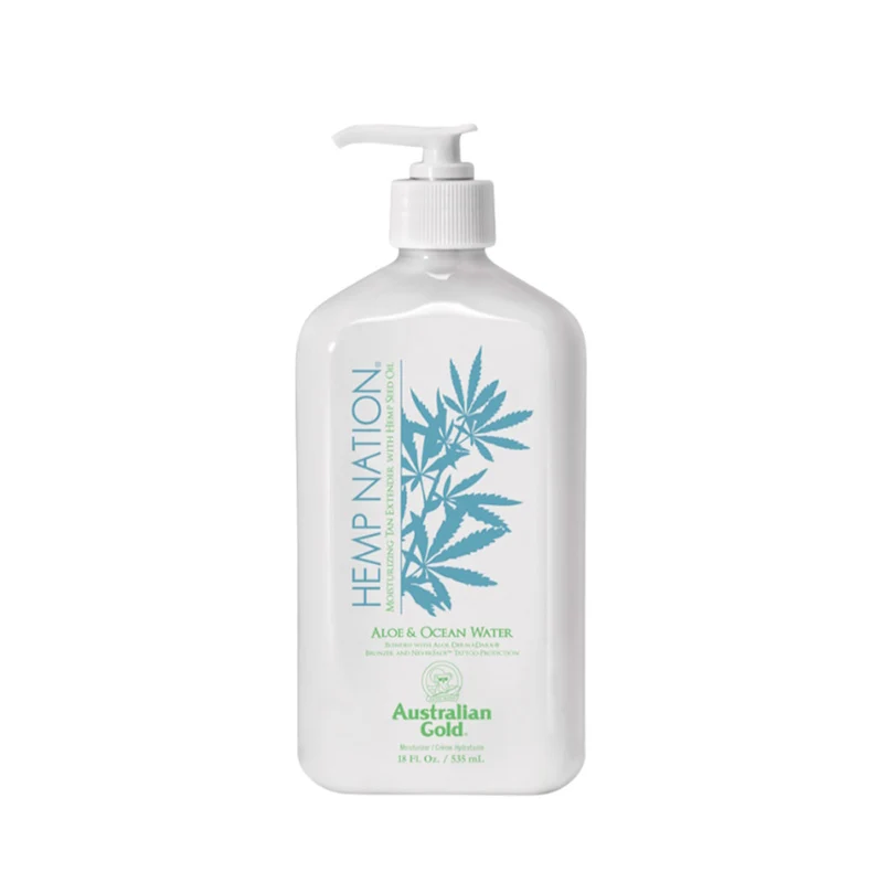Australian Gold Hemp Nation Aloe & Ocean Water 535ml - doposole idratante e prolungatore abbronzatura