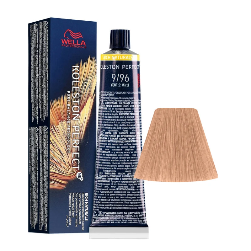 Wella Koleston Perfect Me+ Rich Naturals 9/96 Biondo Chiarissimo Cendré Violetto 60ml - colorazione permanente