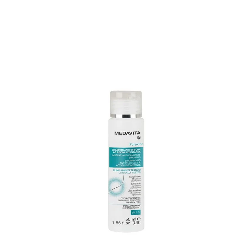 Medavita Cute Puroxine Instant Anti-Dandruff Shampoo 55ml - shampoo antiforfora istantaneo pH 5.5