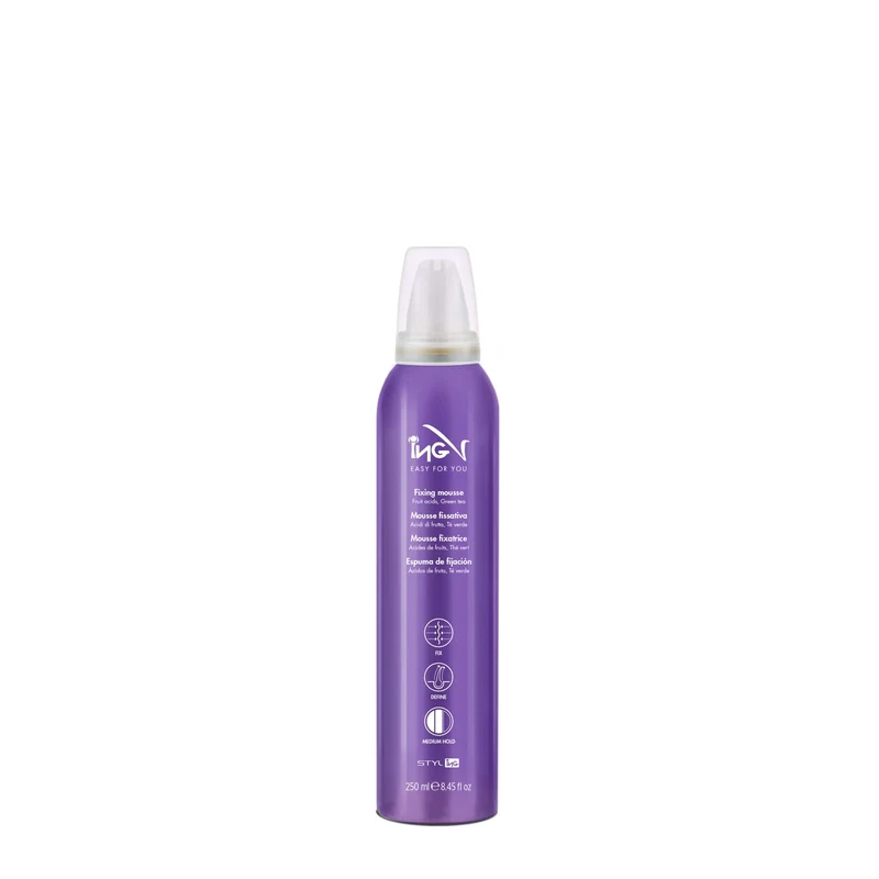 Mousse fissativa Fixing tenuta media Vegan 250 ml StylIng