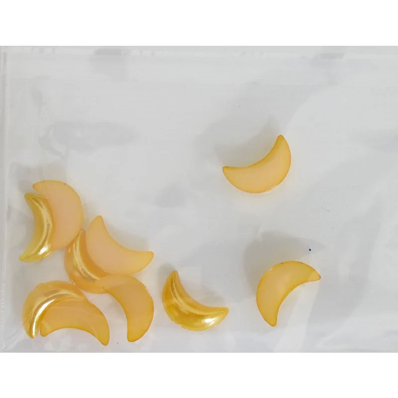 Decoro per unghie mezzaluna bombate oro