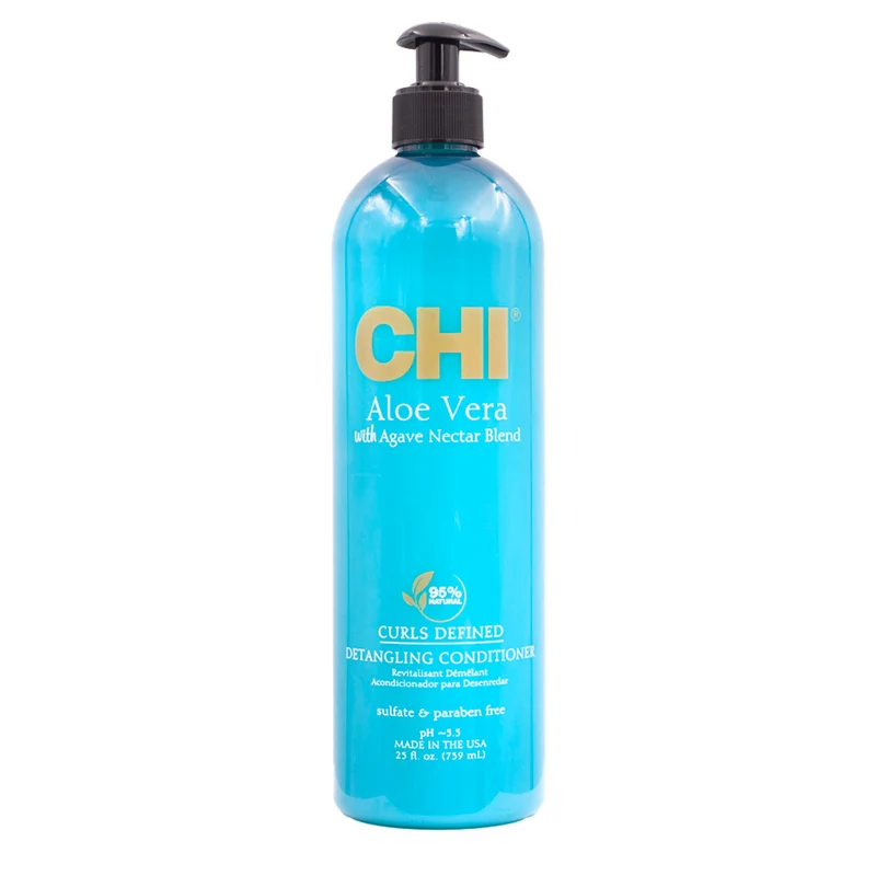 CHI Aloe Vera Curls Defined Detangling Conditioner 739ml - balsamo districante per ricci