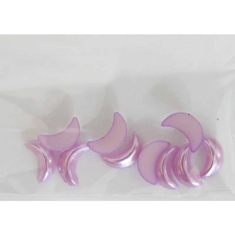 Decoro per unghie mezzaluna bombate viola