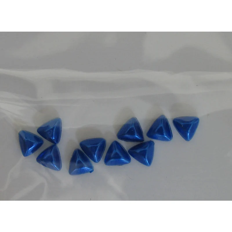 Decoro per unghie triangoli bombati blu
