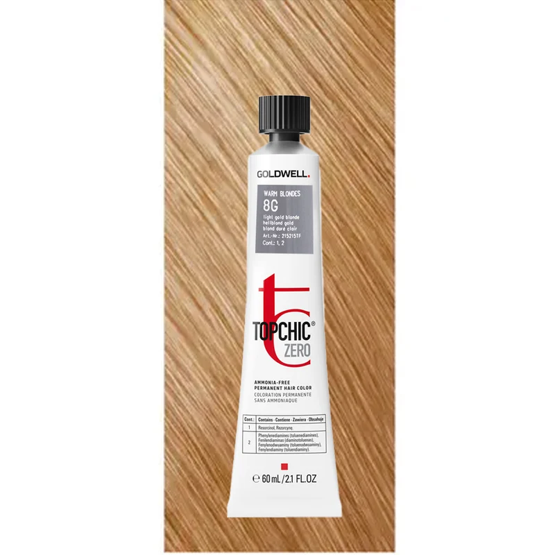 8G Topchic Zero Light Gold Blonde tb 60ml - colorazione permanente senza ammoniaca