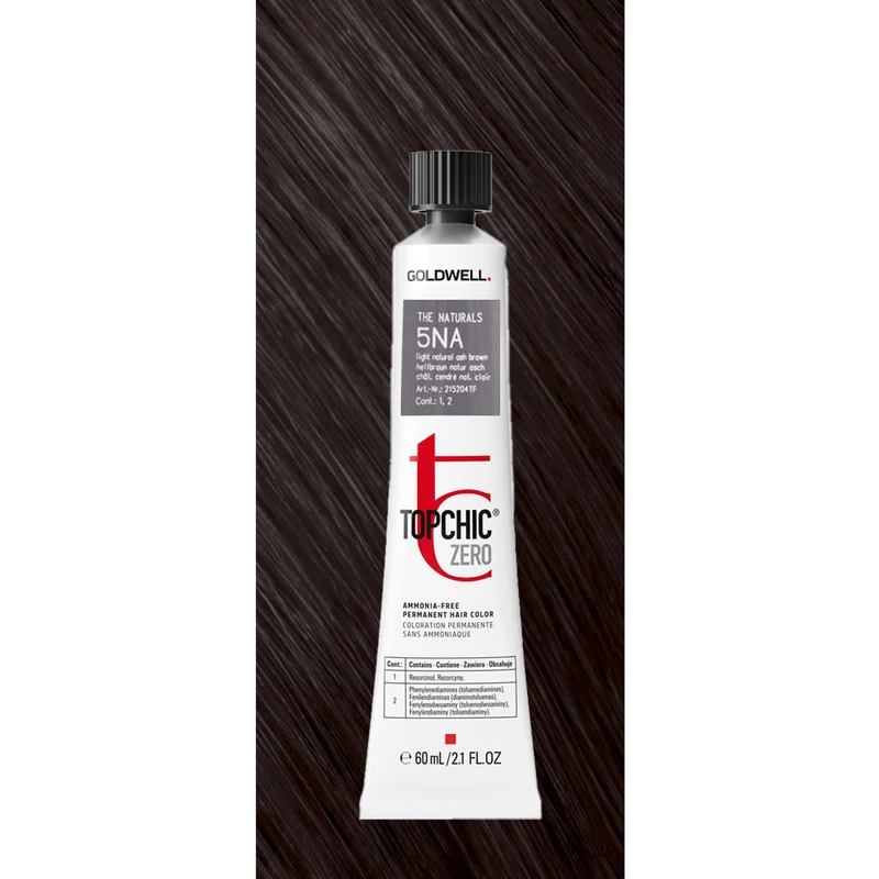 5NA Topchic Zero Light Natural Ash Brown tb 60ml - colorazione permanente senza ammoniaca