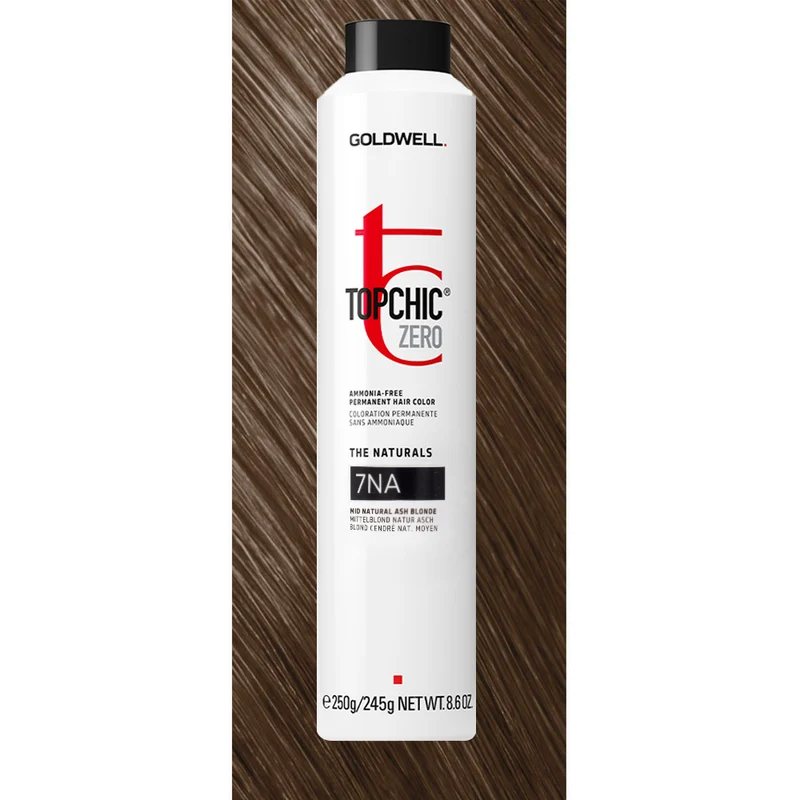 7NA Topchic Zero The Naturals Mid Natural Ash Blonde Can 250ml - colorazione permanente senza ammoniaca