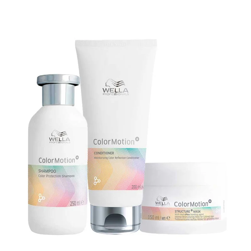 Wella ColorMotion+ Color Protection Shampoo 250ml Conditioner 200ml Mask 150ml