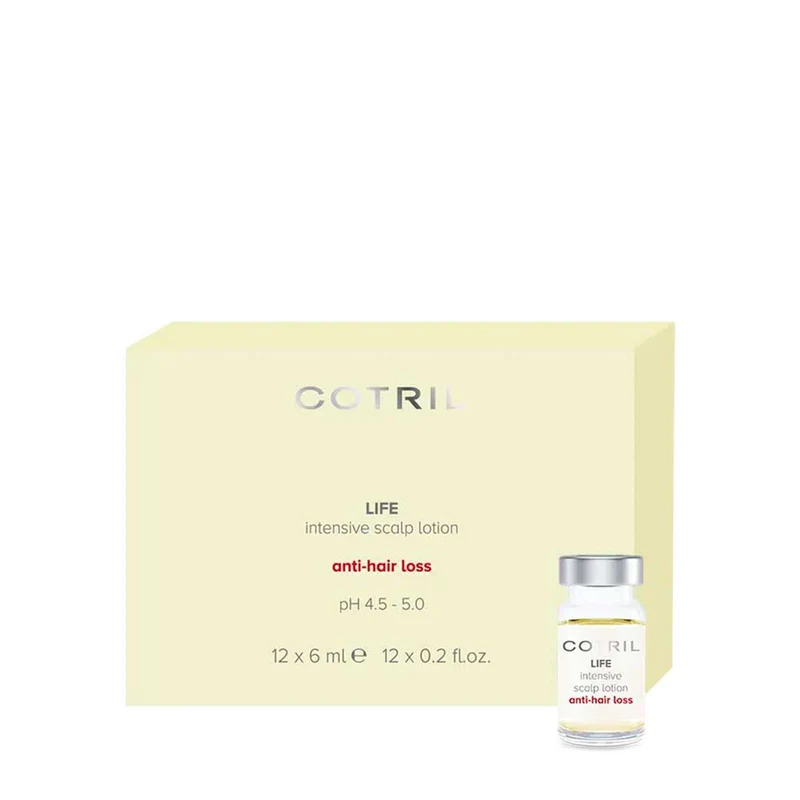 Cotril Scalp Care Life Anti-Hair Loss Scalp Lotion 12 x6ml - lozione intensiva anticaduta