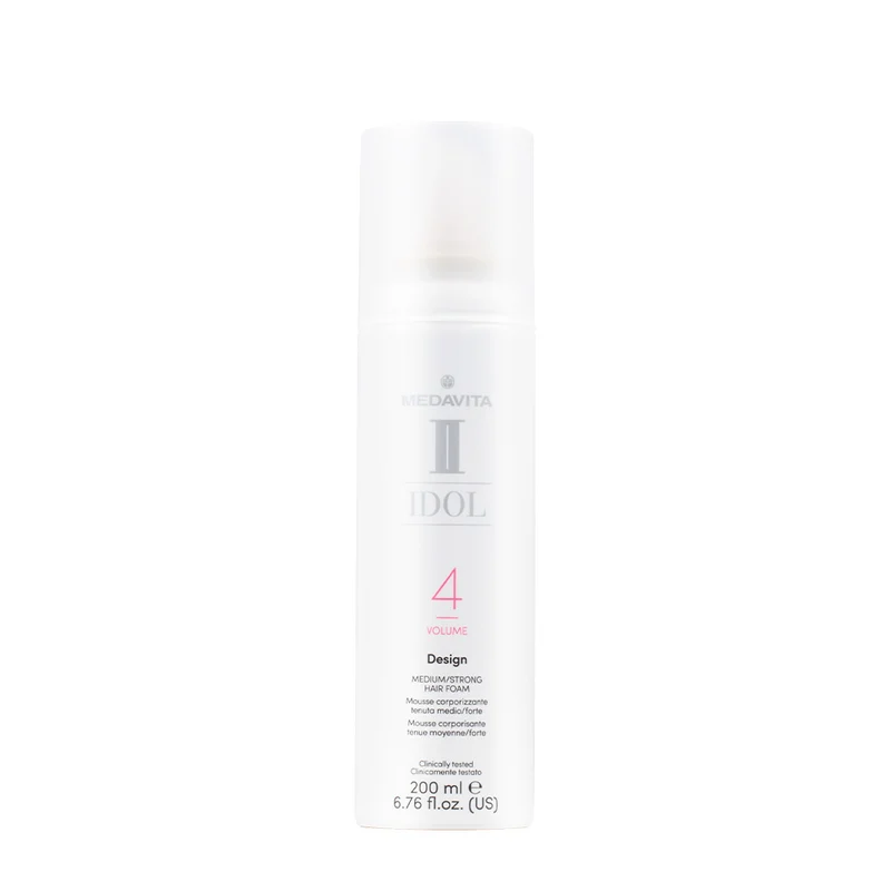 Medavita Idol Volume Design Medium/Strong Hair Foam 200ml - mousse corporizzante tenuta medio/forte