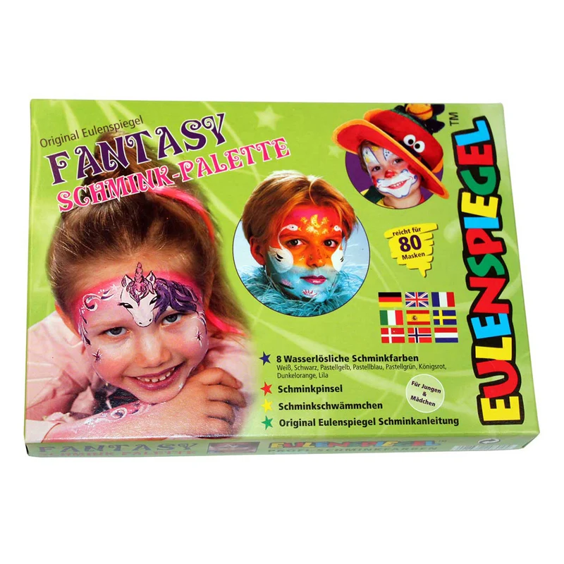 Set Profi Aqua Fantasy 8 Colori+Pennello+Spugna Eulenspiegel