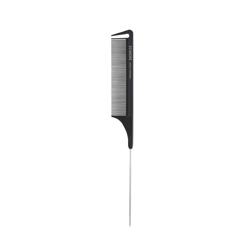 Lussoni Hair Care COMB 306 Pin Tail Comb - pettine con coda in metallo