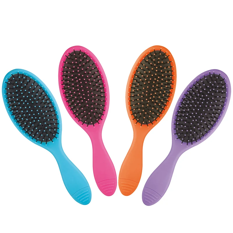 Spazzola per capelli districante colorata con puliscispazzola Rainbow Xa