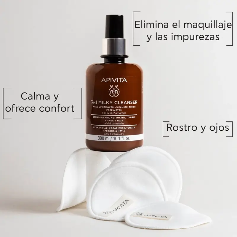 Apivita Cleansing Milk 3 In 1, 300 ml