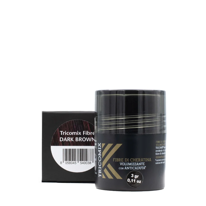 Tricomix Fibre Di Cheratina Dark Brown 3gr - fibre di cheratina volumizzanti con anticaduta