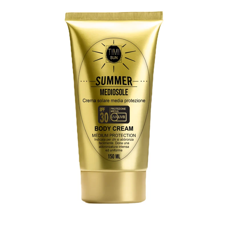 Crema Solare Media Protezione SPF 30 MEDIOSOLE Timi SUMMER tubo 150 ml.