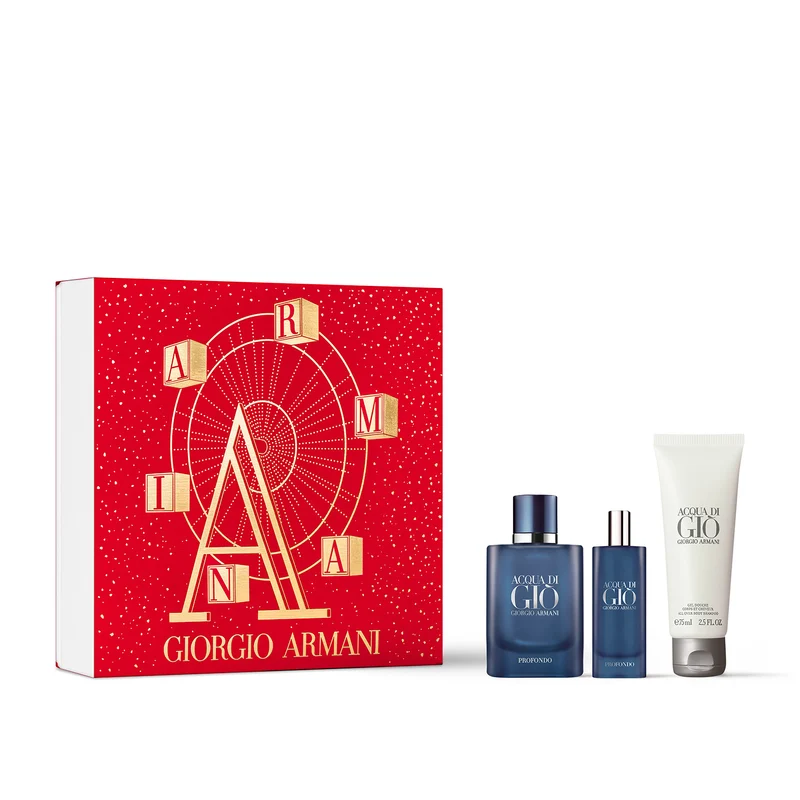 Acqua di Giò Profondo Cofanetto regalo con gel doccia e travel size