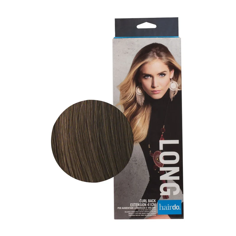 Hairdo Curl Back Extension Castano Chiaro 41cm - extension onde e scalatura naturale
