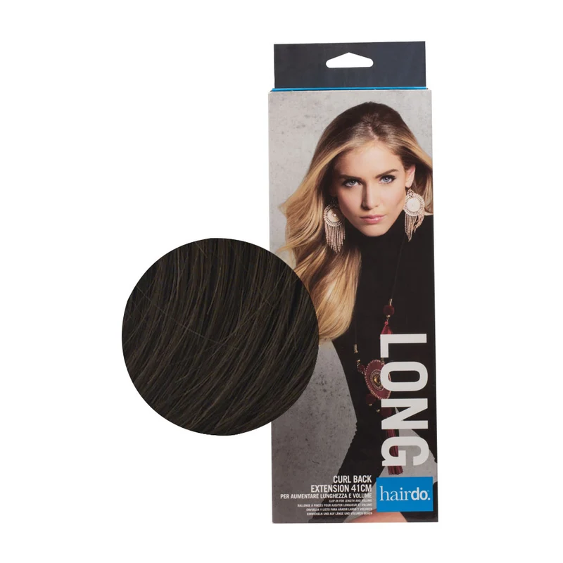 Hairdo Curl Back Extension Castano Medio 41cm - extension onde e scalatura naturale