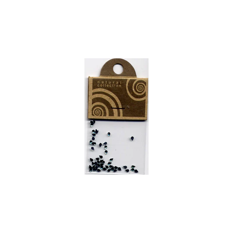 Natural Collection Brillantino unghie gocce verde scuro