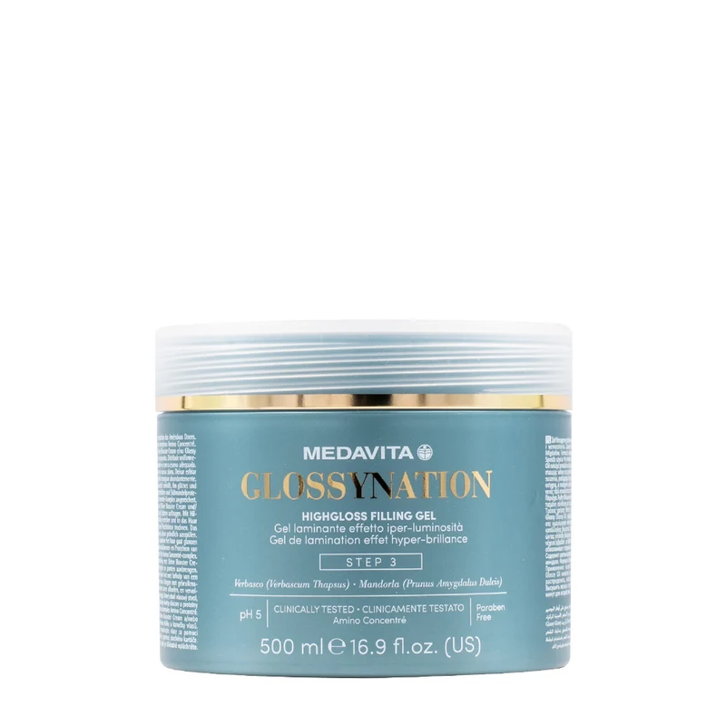 Medavita Lunghezze Glossynation Highgloss Filling Gel 500ml - gel laminante effetto iper-luminosità