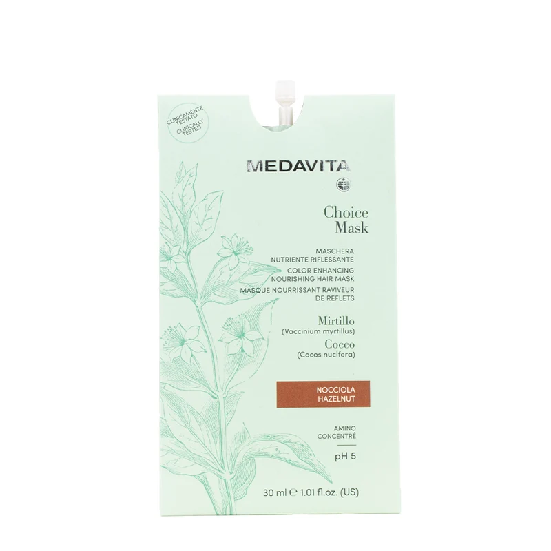 Medavita Lunghezze Choice Mask Hazelnut 30ml - maschera nutriente riflessante nocciola
