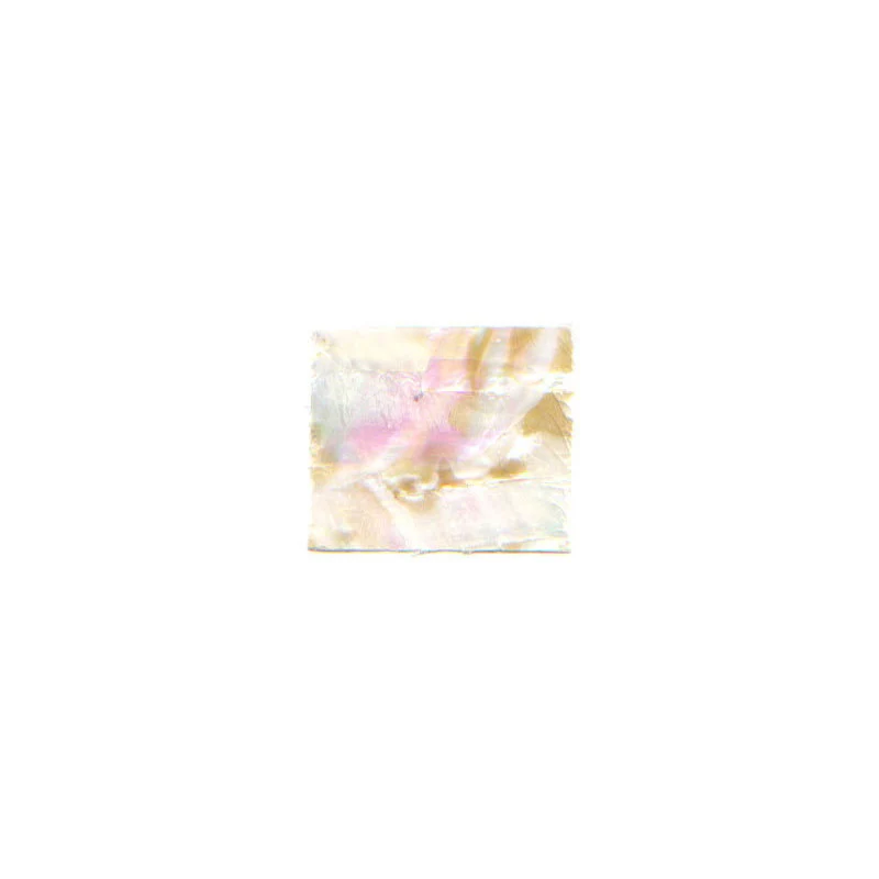 Striscia decoro madreperla 4x3,5 cm bianca