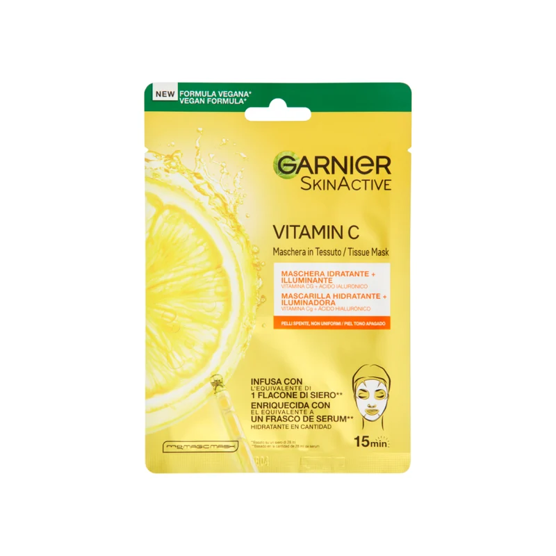 Vitamin C Maschera in tessuto Idratante e illuminante