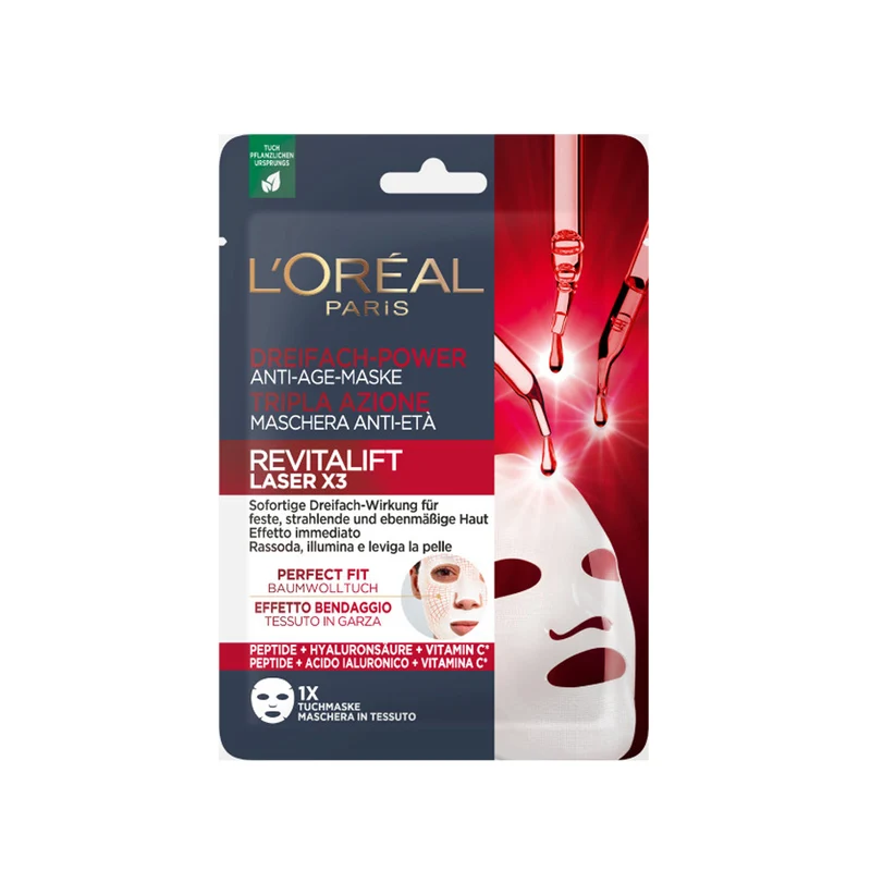 Laser x3 Maschera in Tessuto Anti-Età Tripla Azione