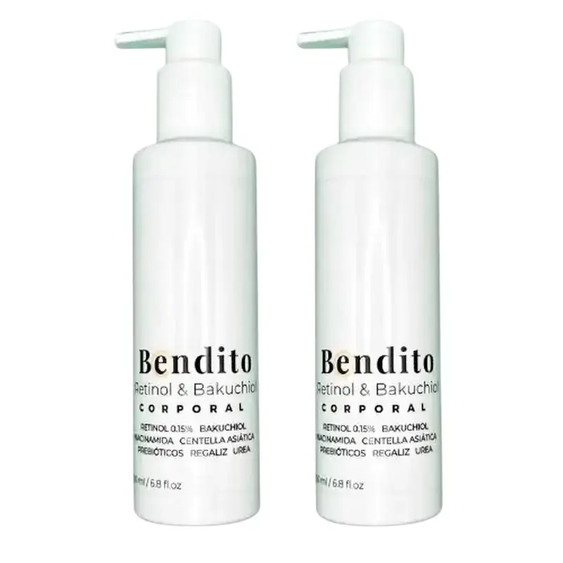 Bendito Retinol & Bakuchiol Body Cream, Pack 2 x 200 ml