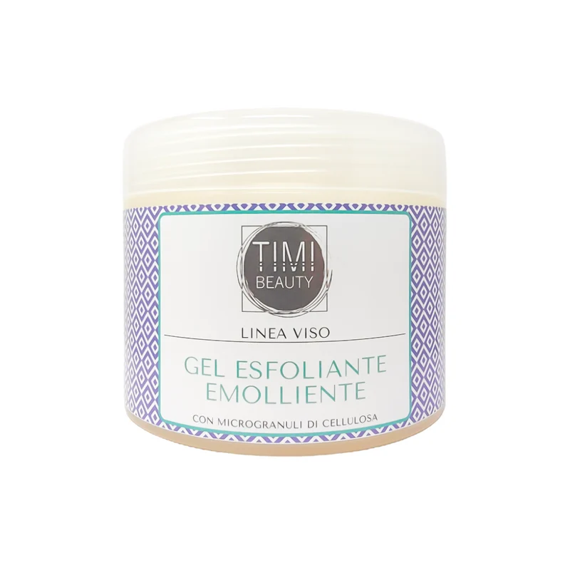 Esfoliante Viso Gel Microgranuli Cellulosa Timi Beauty 500 ml.