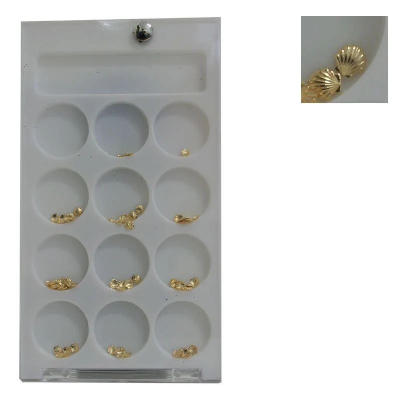 Decoro unghie Beauty nail Conchiglia Piccola Oro ASN2