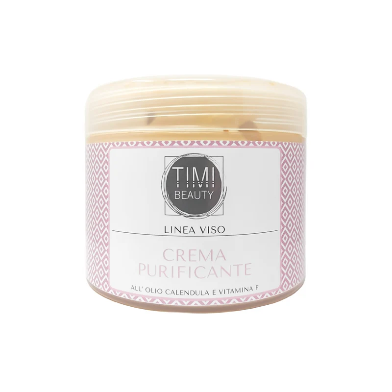 Crema Purificante Olio di Calendula e Vitamina F Timi Beauty 500 ml.