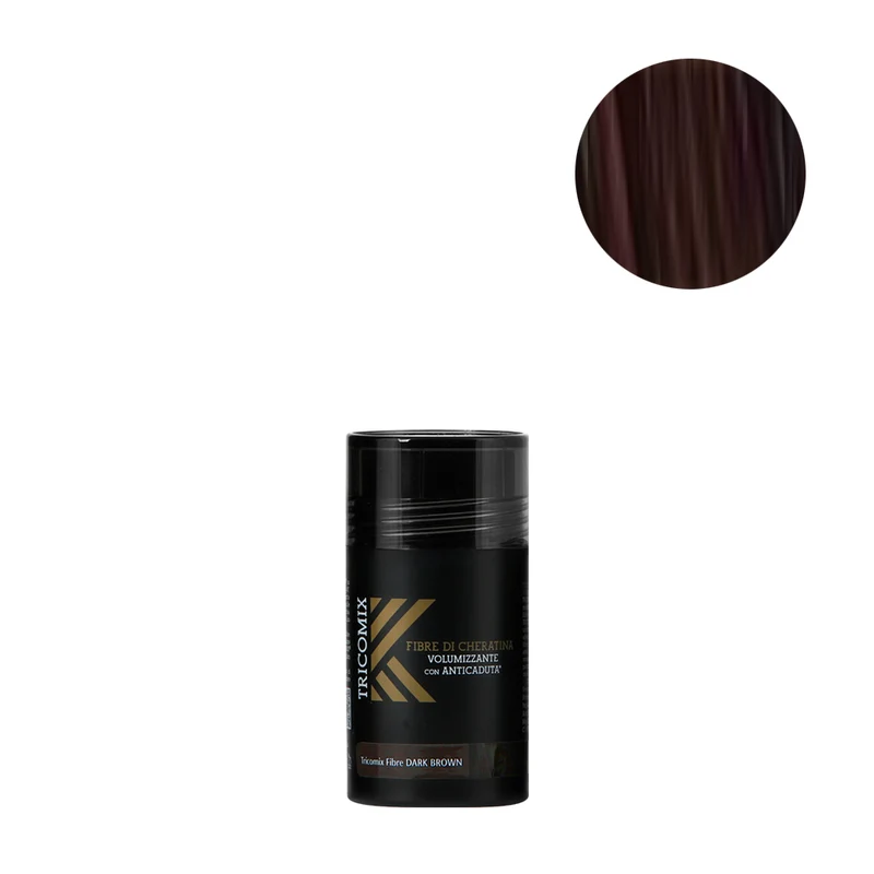 Tricomix Fibre Di Cheratina Dark Brown 12gr - fibre di cheratina volumizzanti con anticaduta