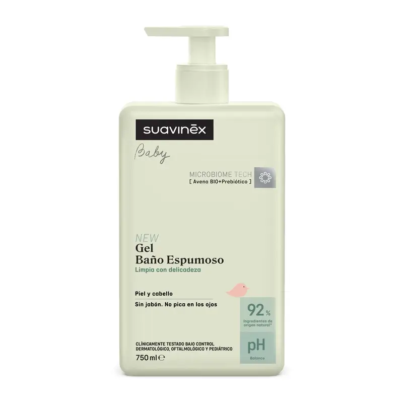 Suavinex Baby Foaming Bath Gel, 750 Ml
