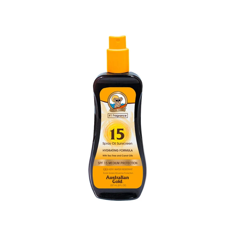 Spray Oil Sunscreen SPF15