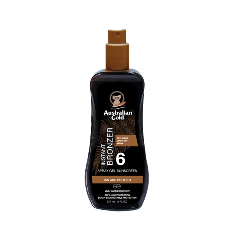 Spray Gel Sunscreen SPF6 con Instant Bronzer