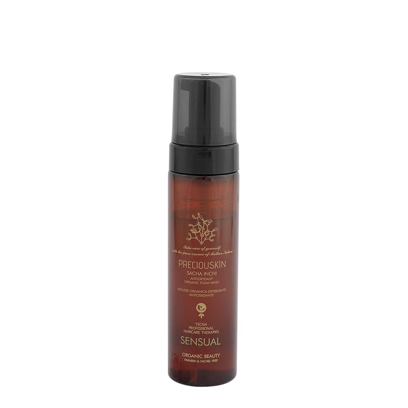 Tecna Preciouskin Sacha Inchi Antioxydant Organic Foam Wash Sensual 200ml - mousse naturale corpo