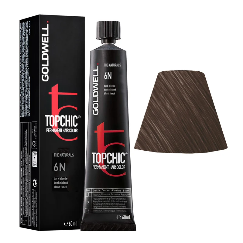 Goldwell Topchic Tube 6N Darkblond 60ml - colore permanente in tubo