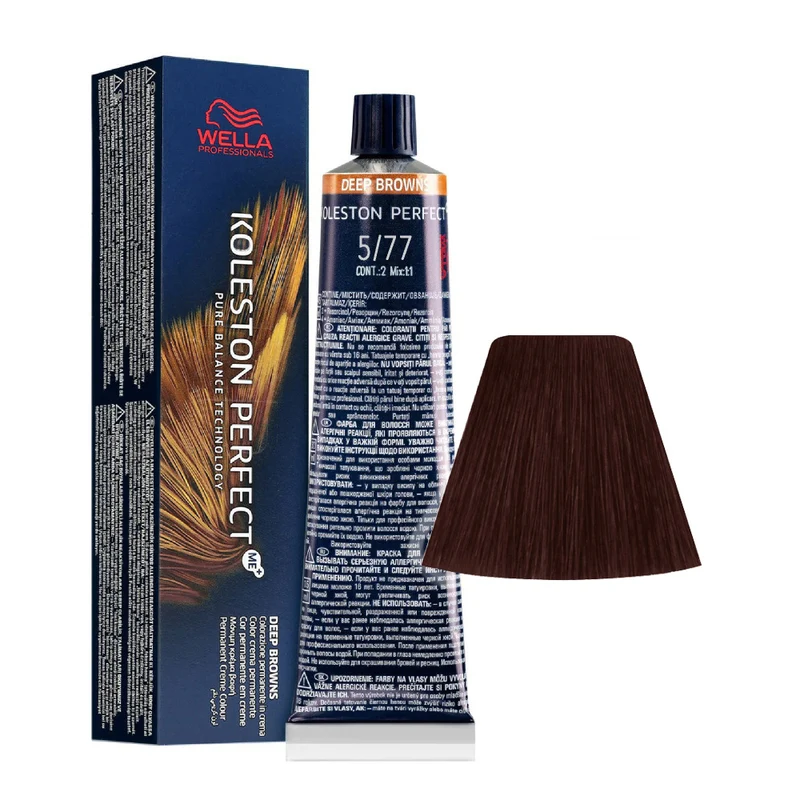 Wella Koleston Perfect Me+ Deep Browns 5/77 Castano Chiaro Sabbia Intenso 60ml - colorazione permanente